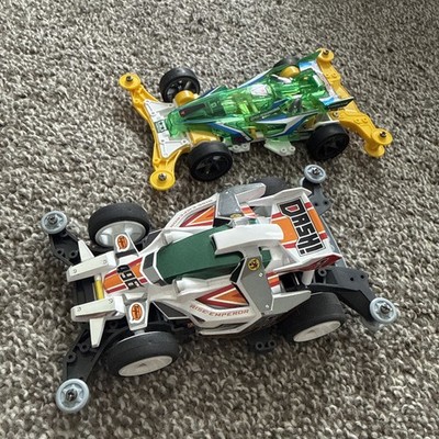 2 Tamiya Mini 4WD cars lot working! Mini Four Wheel Drive