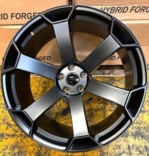 22" AUDI RS7 2010-2026 SATIN BLACK RS6-GT DESIGN 10J ALLOY WHEELS X4