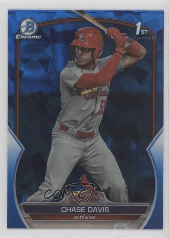 2023 Bowman Chrome Draft Sapphire Edition Chase Davis #BDC-48 0nr3