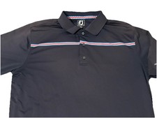 Foot Joy FJ Men's XL Athletic Fit Stretch Collared Casual Polo Golf Shirt LOGO