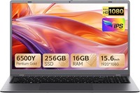 Luxl Laptop, 16GB RAM 256GB SSD, 15.6 Inch Laptops Computer with Pentium Gold 65