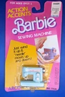 Vintage 1987 Barbie Action Accents Blue Wind Up Sewing Machine Moving Needle