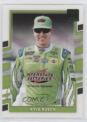 2018 Donruss NASCAR Variation Green Foil 74/199 Kyle Busch (Name Centered) 0t6p