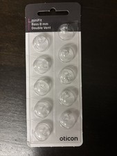 1 Pack Oticon miniFit 8mm Open Domes For Hearing Aids. 10 Domes Total.