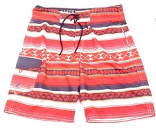 American Eagle Board Shorts Mens MEDIUM Red Swim Trunks Southwestern Colorful