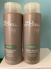 Paul Mitchell Super Smooth Shampoo & Conditioner 10.14oz New Package, Authentic
