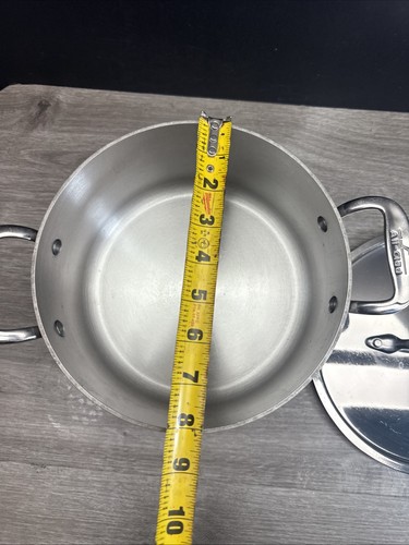 TODO REVESTIDO 3 1/2 QT SARTÉN / Olla MASTER CHEF MC2 Anodizado + ACERO INOXIDABLE RARO - Imagen 5 de 6