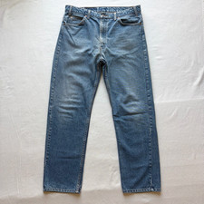 Vintage Levis 505 Jeans 36x30 34x30 Orange Tab USA Made 90s Blue Reg Straight