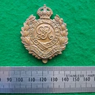 WW1 Royal Engineers 1916 Economy Issue Cap Badge All Brass