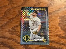 2024 Topps Chrome #60 David Bednar X-Fractor Card Pittsburgh Pirates