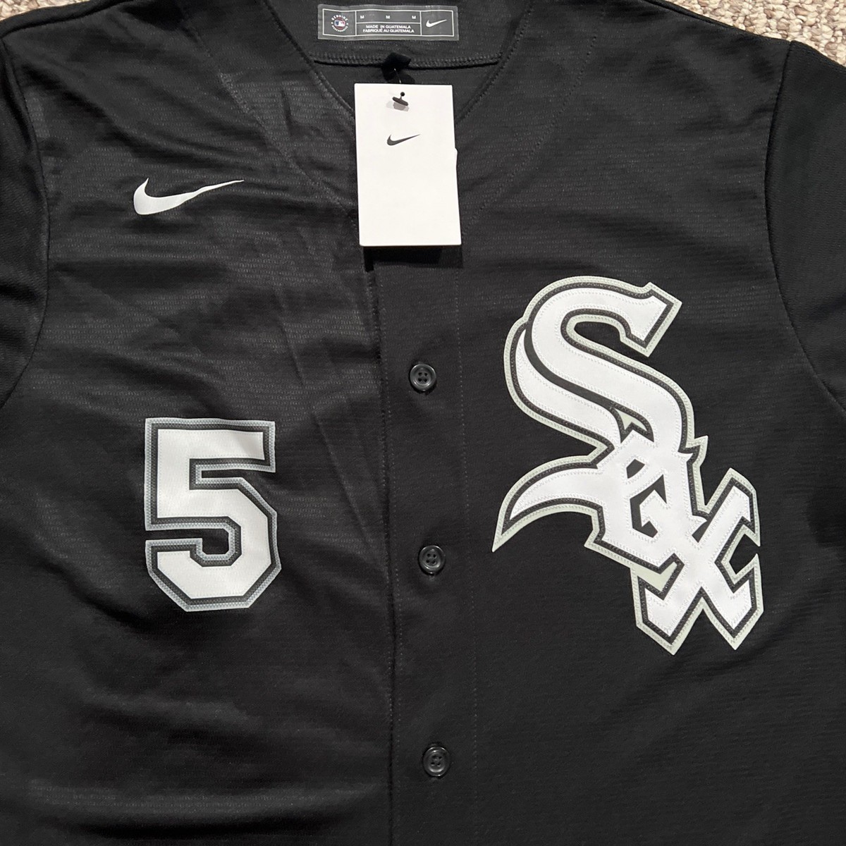 Munetaka Murakami Nike White Sox Jersey Black Away Kanji Name set
