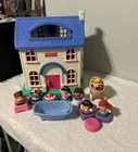 1996 Fisher Price Little People Fold Doll House 2511 Home Sweet Extras Vintage.