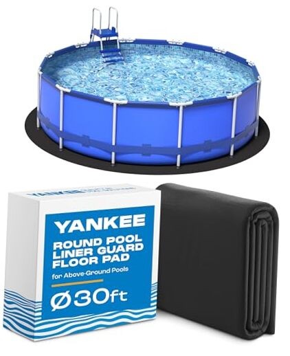 Yankee Pool Liner Pad Puncture Proof Mat for Above 30 Ft Round Pools