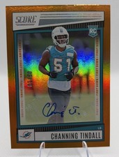 2022 panini score auto channing tindall #355 /10 Atlanta Falcons Georgia Bulldog