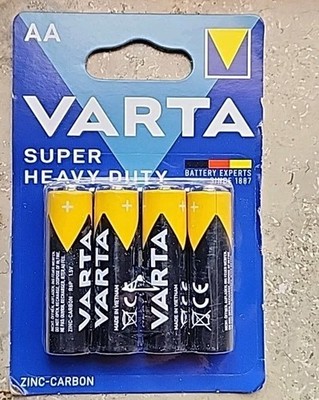 VARTA SUPERLIFE 1,5V AA Zink-Kohle-Batterie - 4 Stück (02006 101 414)
