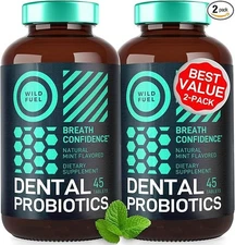 Oral Probiotics Bad Breath Treatment, Teeth & Gum Support, 90 Tablets