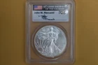 2014 $1 American Silver Eagle Dollar 1oz PCGS MS70 John Mercanti First Strike