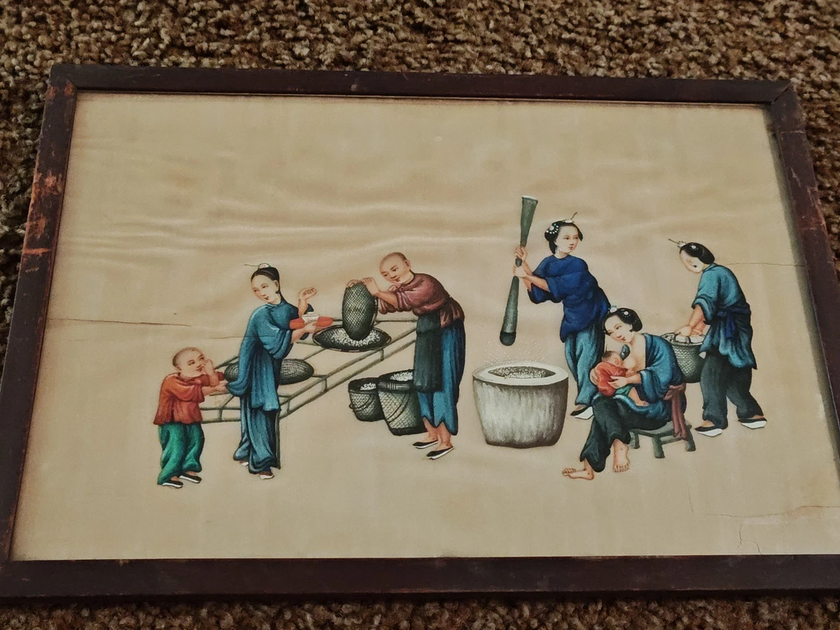 纸张多色1850-1899 年中国画作、画卷| eBay