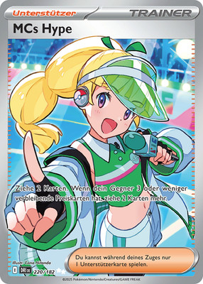 Pokemon Karte MCs Hype 220/182 Ewige Rivalen Full Art Holo Near Mint Deutsch