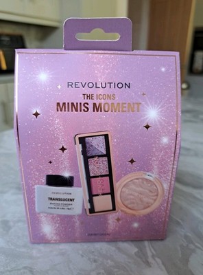 Neu Revolution The Icons Minis Moment Geschenkset Puder Highlighter Lidschatten Neu in OVP