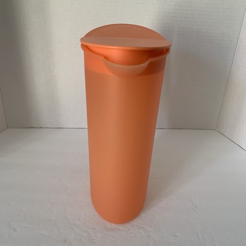 Tupperware Impressionen 2 Quart transparenter orangefarbener Krug mit Wippdeckel - Bild 4 von 10