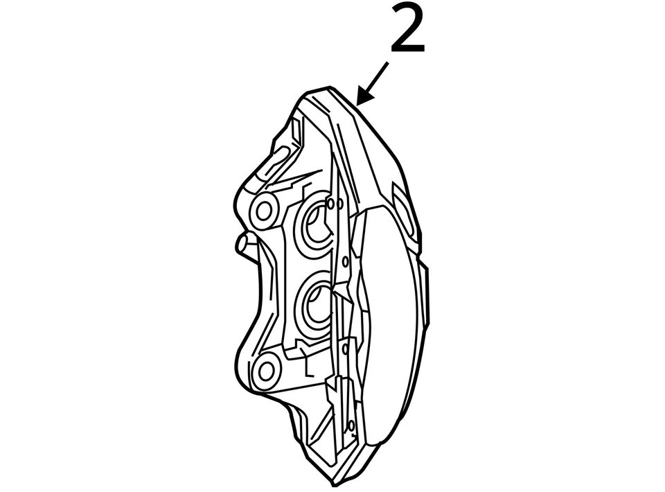 2014-2020 MERCEDES-BENZ S550 OEM FRONT LEFT BRAKE CALIPER SILVER - Image 4 of 4