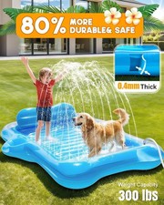 Inflatable Tanning Pool Lounger Float, 72" x 61"Pool Floats Adult with Automatic