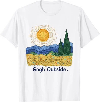 Outside Starry Night Nature Lover Inspirational Artist unisex T-Shirt - Image 1 of 4