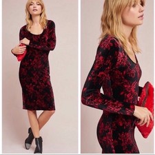 Anthropologie Dierdre Velvet Column Dress NWT SZ S