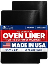 Cooks Innovations Made in USA Non-Stick Oven Liner 2 Pack BPA-Free Liner