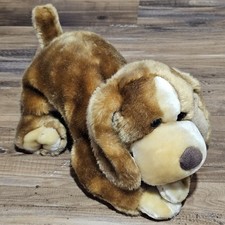 Animal Alley Darby Dog Stuffed Animal Toys R Us 12.5" Long Puppy Plush Vtg 2000