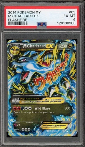 Pokemon M Charizard EX XY Flashfire Holo Rare #169 PSA 6