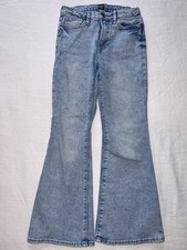 Gap Kids High Rise  70s Flare Jeans Light Wash Retro Streetwear Size 10 Girls