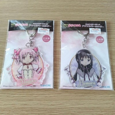 Homura Akemi Keychain Puella Magi Madoka Magica Acrylic Unused
