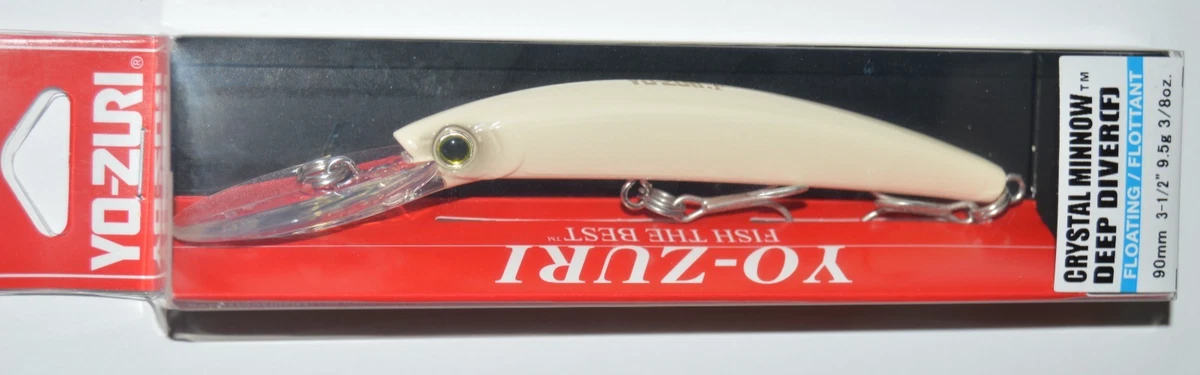 Leurre Yo Zuri Crystal Minnow DD 90 Mm Flottant - R1134-HRSN - Pêche En Mer - Neuf