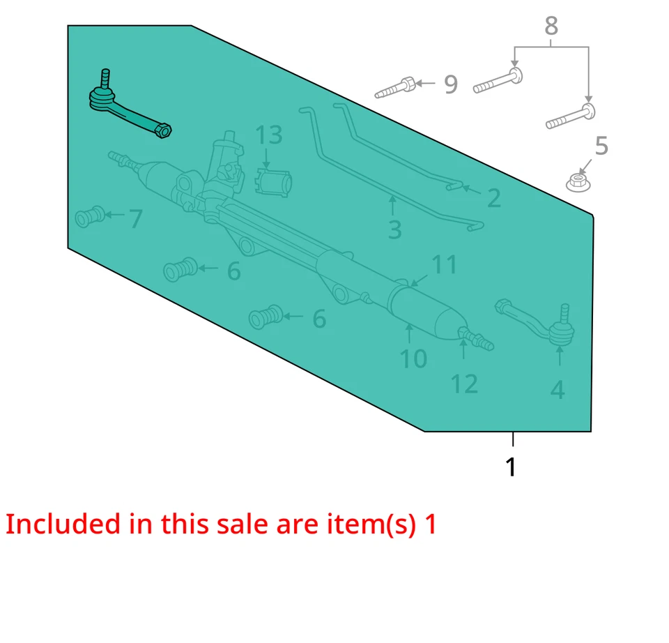 Jaguar XJ 2012 barra de cambios de dirección y piñón fabricante de equipos originales 143 k millas - LKQ431557360 Foto 4 de 4