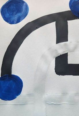Original Abstract Minimalistic Art 14X11 Paper