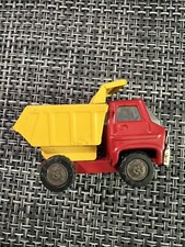 Vintage Marx Red  Yellow Pressed Steel Dump Truck - Louis Marx  Company
