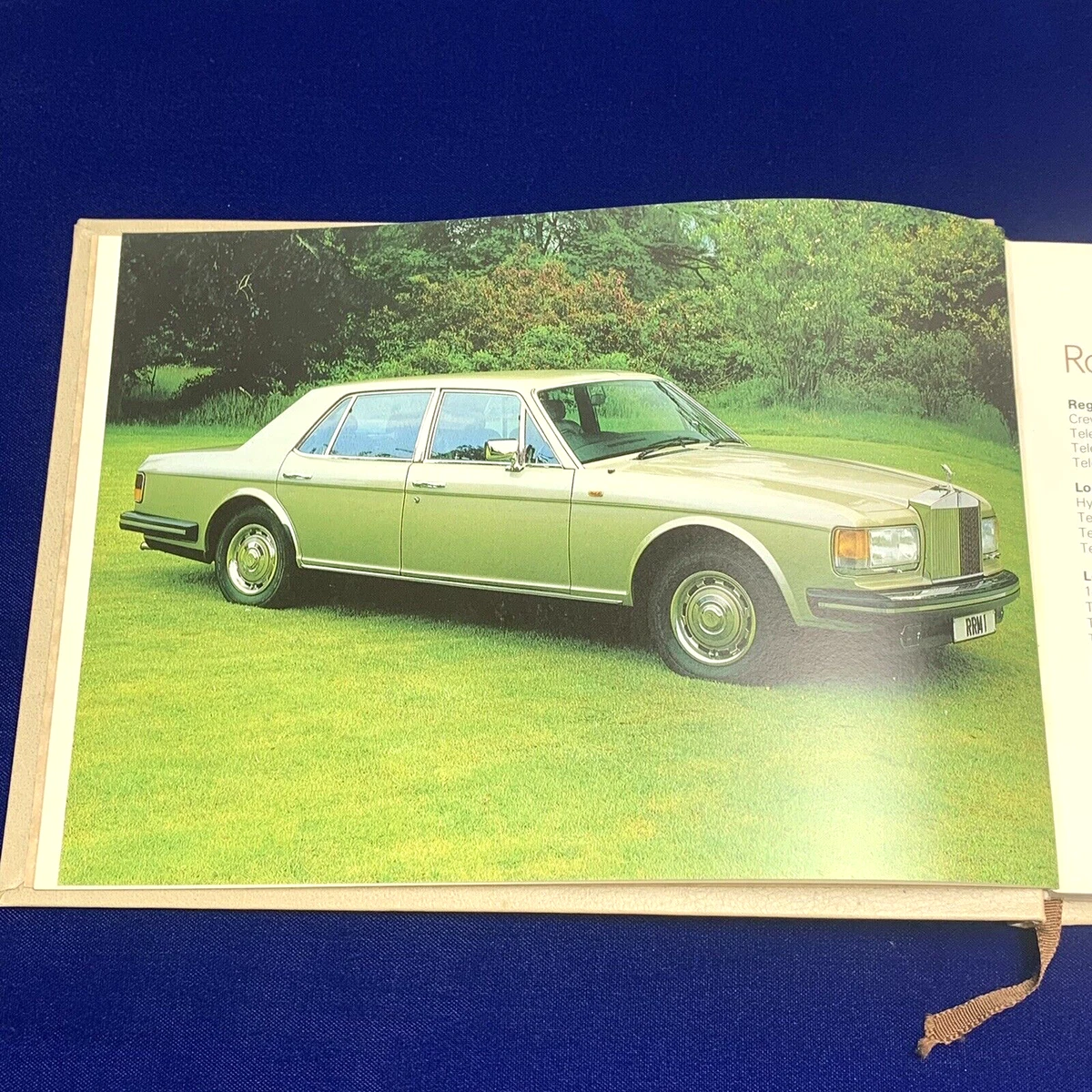 1980 ROLLS ROYCE SILVER SPIRIT OWNERS MANUAL ENGLISH