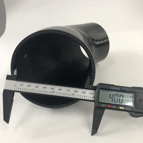 Brand NEW 3" to 4" Black 45 Degree Silicone hose Coupler 4 layer polyester - Picture 2 of 6