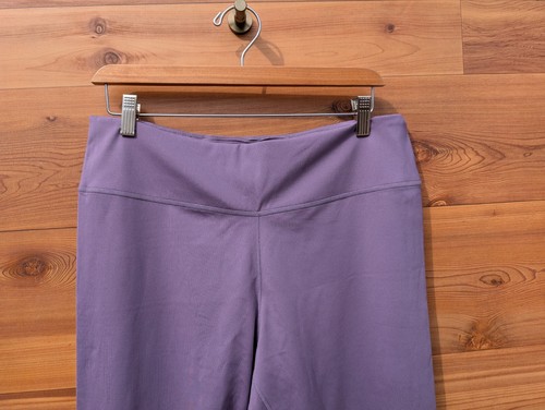 Nike Dri-Fit XL Muted Purple Ankle Leggings Lilac 10 12 Slash Waist Pocket - Picture 3 of 7