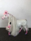 Vintage Sinday /Barbie White With Pink Horse