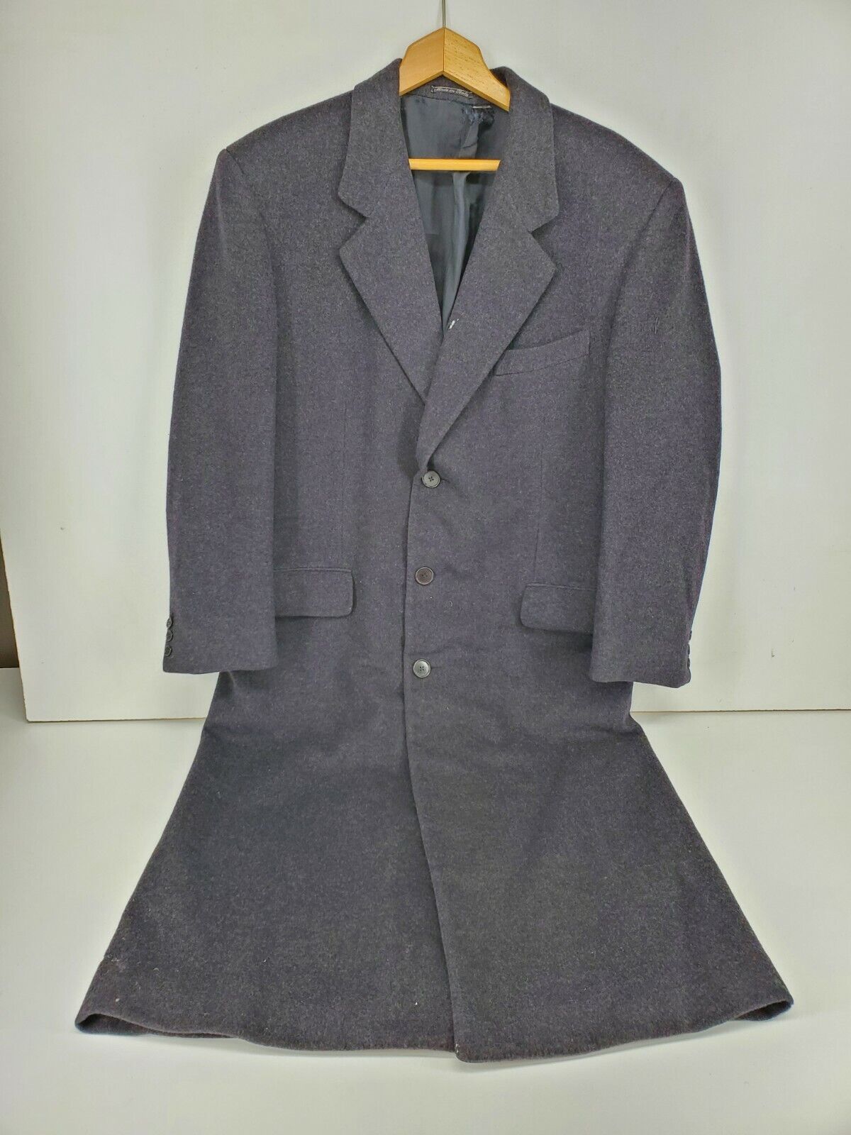 Ermenegildo Zegna Black Cashmere Wool Over Coat S… - image 1