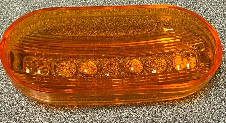 77-556 LENTE ÁMBAR SEÑAL-STAT, OVALADA, 2" X 4", NUEVA Foto 2 de 3