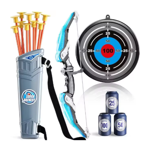 MOH-Ensemble De Tir à L'arc Et De Flèches Avec Cible Pour Enfants HB-3