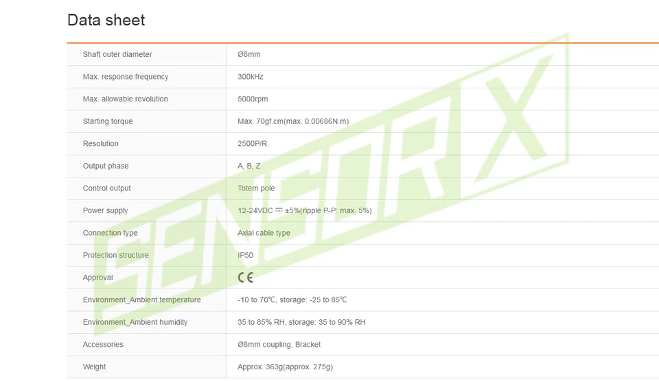 Autonics E50S8-2000-3-N-24 Rotary Encoders Incremental Type New 1PCS 1PCS - Image 2 of 4