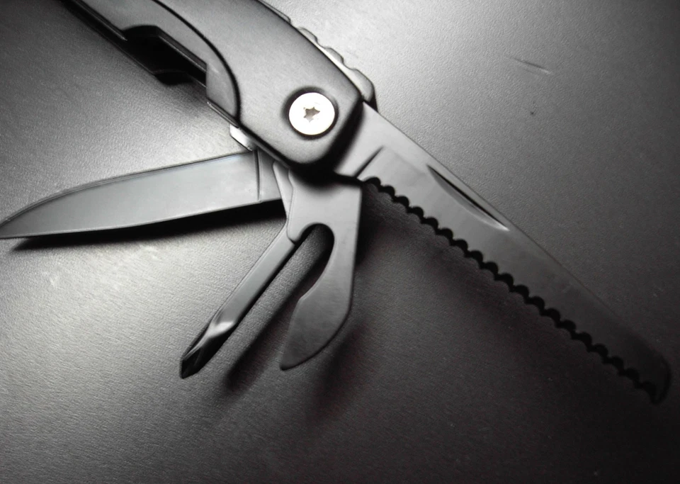 Multifunktionswerkzeug 14 in 1 Edelstahl mattschwarz - Bild 4 von 4