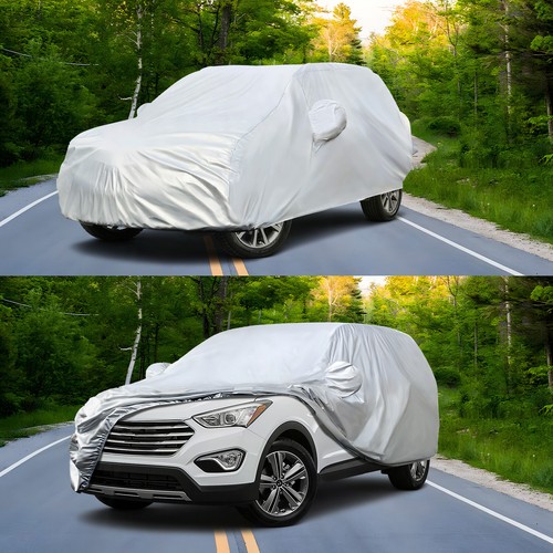 XXL Grande Impermeable Completo SUV Cubierta Coche Nieve Polvo Todo Clima Protector Exterior - Imagen 9 de 13