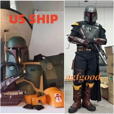 IN US Star Wars The Mandalorian Body Armor Suit With Helmet Boba Fett FRP Adult