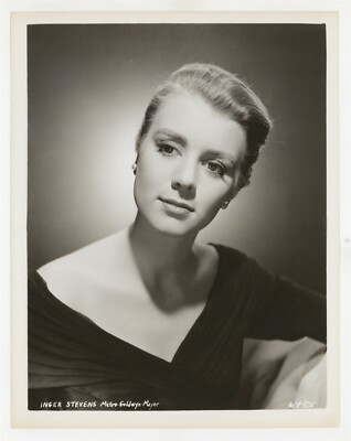 Inger Stevens 1959 Spectacular Portrait MGM Glamor Photo Swedish